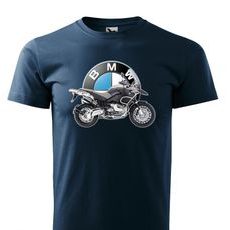 PÁNSKÉ TRIKO S MOTIVEM BMW R1200GS ADVENTURE - TMAVĚ MODRÉ