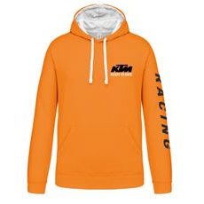 PÁNSKÁ MIKINA S KAPUCÍ A MOTIVEM KTM READY TO RACE 1 - ORANŽOVÁ