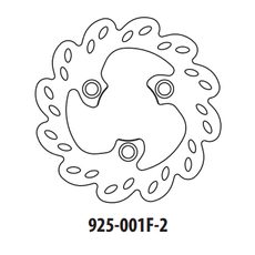 BRZDOVÝ KOTOUČ GOLDFREN 925-001F-2 PŘEDNÍ 180 MM