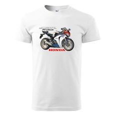 PÁNSKÉ TRIKO S MOTIVEM HONDA CBR FIREBLADE - BÍLÉ