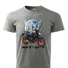 PÁNSKÉ TRIKO S MOTIVEM YAMAHA MT-07 - ŠEDÁ