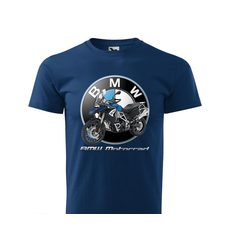 PÁNSKÉ TRIKO S MOTIVEM BMW F 800 GS MOTORRAD - TMAVĚ MODRÉ