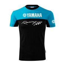 PÁNSKÉ TRIKO S MOTIVEM YAMAHA RACING - TYRKYSOVÁ/ČERNÁ