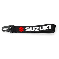 KLÍČENKA S MOTIVEM SUZUKI - ČERNÁ