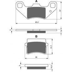 BRZDOVÉ DESTIČKY GOLDFREN 288 AD STREET
