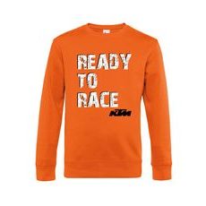 PÁNSKÁ MIKINA S MOTIVEM KTM READY TO RACE - ORANŽOVÁ