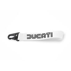KLÍČENKA S MOTIVEM DUCATI - BÍLÁ