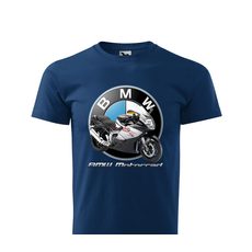 PÁNSKÉ TRIKO S MOTIVEM BMW K1300S MOTORRAD - TMAVĚ MODRÉ