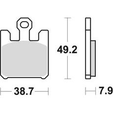 BRZDOVÉ DESTIČKY TRW MCB742SV