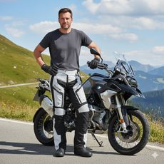 KALHOTY NA MOTORKU CLOVER GT-PRO -2 BLACK/GREY