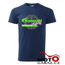 PÁNSKÉ KLUBOVÉ TRIČKO KAWASAKI BIKERS CZ - TMAVĚ MODRÁ