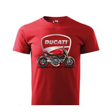 PÁNSKÉ TRIKO S MOTIVEM DUCATI MONSTER 1 - ČERVENÉ