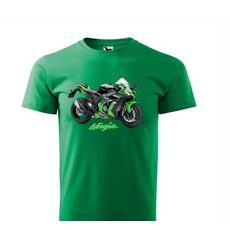 PÁNSKÉ TRIKO S MOTIVEM KAWASAKI NINJA 3 - ZELENÉ