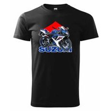 PÁNSKÉ TRIKO S MOTIVEM SUZUKI GSXR 3 - ČERNÉ