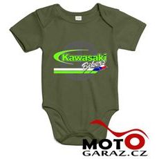 DĚTSKÉ KLUBOVÉ BODY KAWASAKI BIKERS CZ - KHAKI