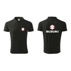 PÁNSKÉ POLO S MOTIVEM SUZUKI 1 - ČERNÉ