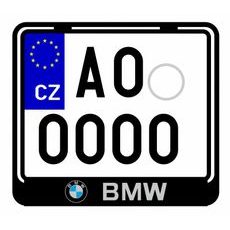 NOSIČ SPZ NA MOTORKU S 3D MOTIVEM BMW