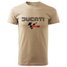 PÁNSKÉ TRIKO S MOTIVEM DUCATI MOTOGP - PÍSKOVÉ