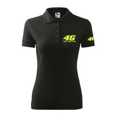 DÁMSKÉ POLO S MOTIVEM THE DOCTOR - ČERNÉ