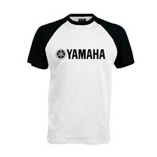 PÁNSKÉ TRIKO S MOTIVEM YAMAHA 1 - ČERNO/BÍLÉ