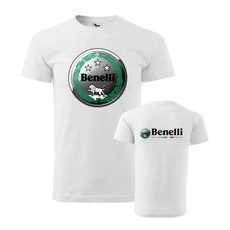 PÁNSKÉ TRIKO S MOTIVEM BENELLI - BÍLÉ