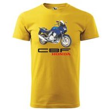 PÁNSKÉ TRIKO S MOTIVEM HONDA CBF - ŽLUTÉ