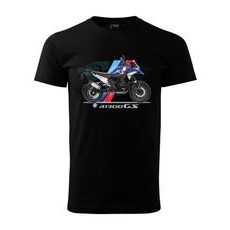 PÁNSKÉ TRIKO S MOTIVEM BMW R 1300 GS - ČERNÉ