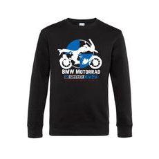 PÁNSKÁ MIKINA S MOTIVEM BMW R 1200 GS - ČERNÁ