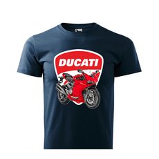 PÁNSKÉ TRIKO S MOTIVEM DUCATI 595 - TMAVĚ MODRÉ