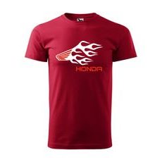 PÁNSKÉ TRIKO S MOTIVEM HONDA FLAMES - ČERVENÉ
