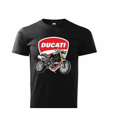 PÁNSKÉ TRIKO S MOTIVEM DUCATI MONSTER - ČERNÉ