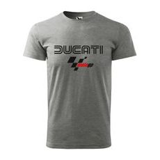 PÁNSKÉ TRIKO S MOTIVEM DUCATI MOTOGP - ŠEDÉ