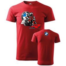 PÁNSKÉ TRIKO S MOTIVEM BMW S 1000 R - ČERVENÁ