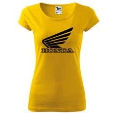 DÁMSKÉ TRIKO S MOTIVEM HONDA - ŽLUTÉ