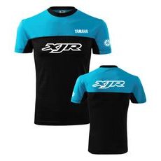 PÁNSKÉ TRIKO S MOTIVEM YAMAHA XJR - TYRKYSOVÁ/ČERNÁ