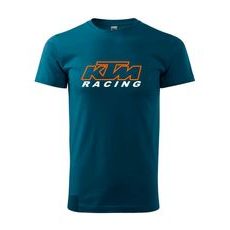 PÁNSKÉ TRIKO S MOTIVEM KTM RACING - PETROLEJOVÉ