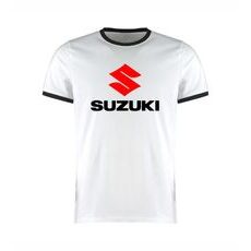 PÁNSKÉ TRIKO S MOTIVEM SUZUKI 3 - BÍLÉ