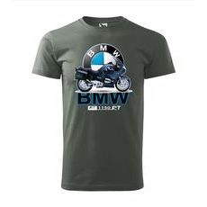 PÁNSKÉ TRIKO S MOTIVEM BMW R 1150 RT - ŠEDÉ