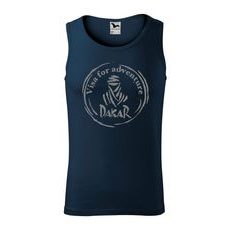 PÁNSKÉ TÍLKO S MOTIVEM DAKAR - TMAVĚ MODRÉ