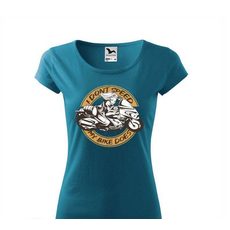 DÁMSKÉ TRIKO S MOTIVEM I DONT SPEED - PETROLEJOVÉ