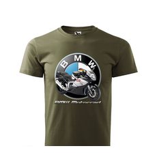 PÁNSKÉ TRIKO S MOTIVEM BMW K1300S MOTORRAD - MILITARY