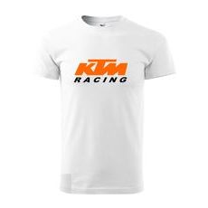 PÁNSKÉ TRIKO S MOTIVEM KTM RACING 3 - BÍLÉ