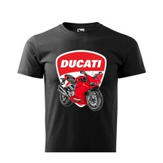 PÁNSKÉ TRIKO S MOTIVEM DUCATI 595 - ČERNÉ