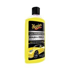 MEGUIARS ULTIMATE WASH & WAX - AUTOŠAMPON S CARNAUBA VOSKEM A SYNTETICKÝMI POLYMERY 473 ML