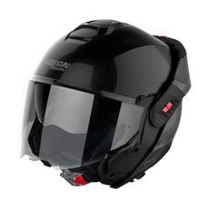MOTO HELMA NOLAN N120-1 CLASSIC N-COM GLOSSY BLACK 3