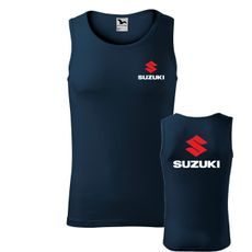 PÁNSKÉ TÍLKO S MOTIVEM SUZUKI - TMAVĚ MODRÉ