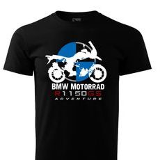 PÁNSKÉ TRIKO S MOTIVEM BMW R 1150 GS ADVENTURE - ČERNÉ