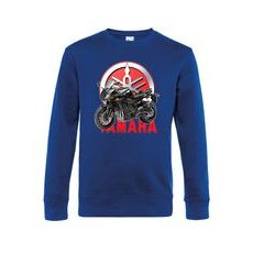 PÁNSKÁ MIKINA S MOTIVEM YAMAHA FAZER - KRÁLOVSKY MODRÁ