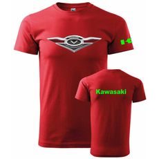 PÁNSKÉ TRIKO S MOTIVEM KAWASAKI VULCAN - ČERVENÉ