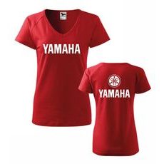 DÁMSKÉ TRIKO S MOTIVEM YAMAHA 1 - ČERVENÉ